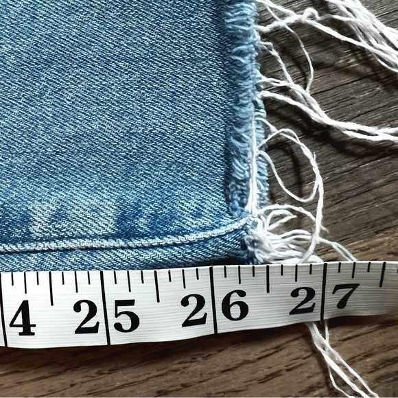 MADEWELL The Curvy Perfect Vintage Wide Leg Crop Jean Size 27 Wide Leg Raw Hem - Picture 11 of 12